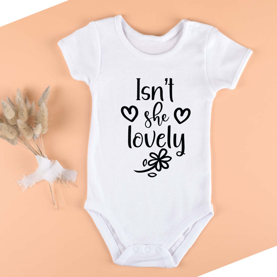 Baby Bodysuit Onesie Printed Isnt She Lovely