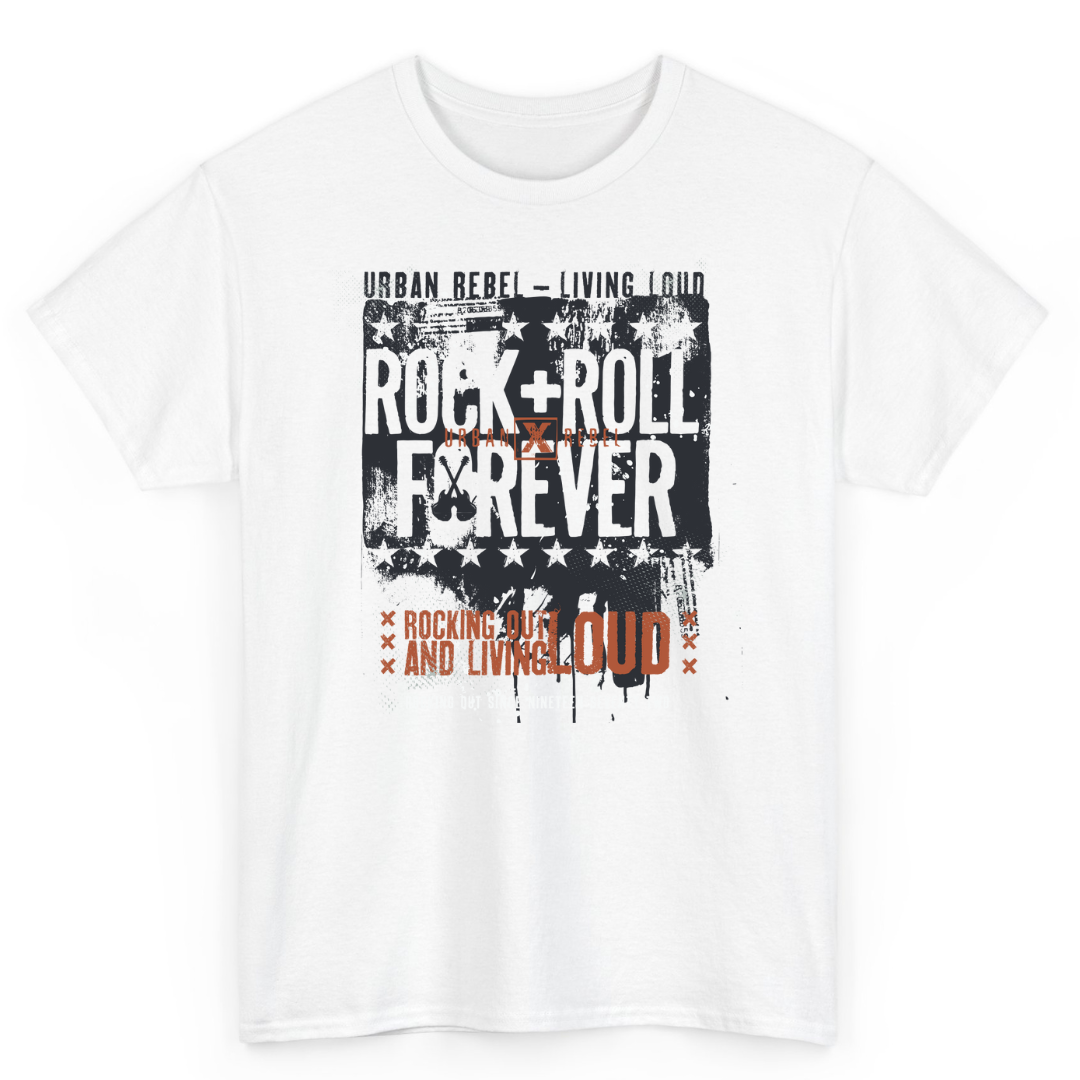 T Shirt Printed Rock and Roll