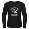 Black Tshirt Long Sleeves Printed No Sign Of Intelligent Life