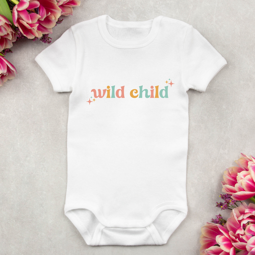 Baby Bodysuit Onesie Printed Wild Child