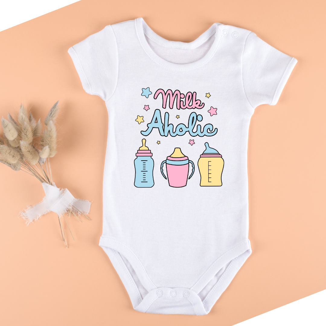 Baby Bodysuit Onesie Printed Milkaholic