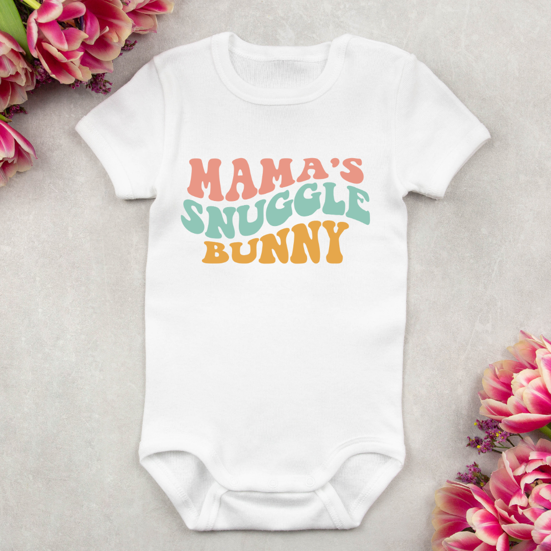 Baby Bodysuit Onesie Printed Mama Snuggle Bunny