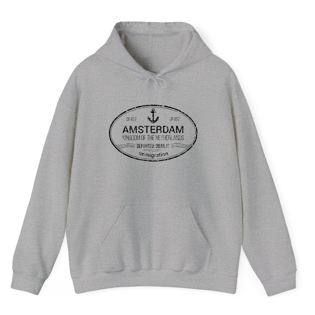 Heather Grey Hoodie Amsterdam