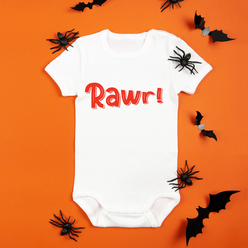 Baby Bodysuit Onesie Printed Rawr