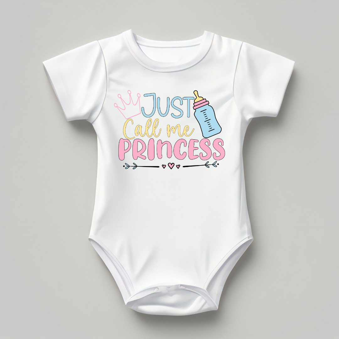 Baby Bodysuit Onesie Printed Just Call Me Princess