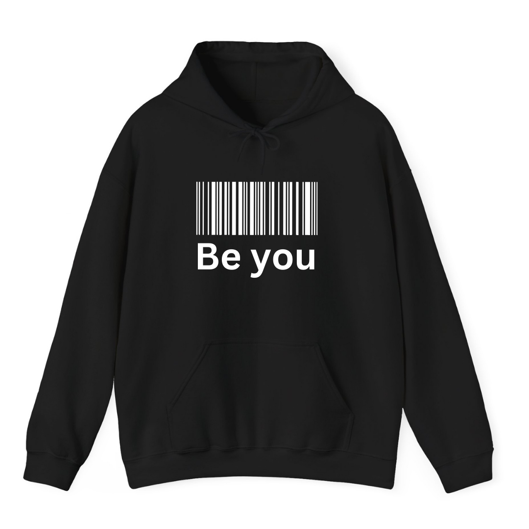 Black Hoodie Printed Be You