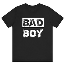 Load image into Gallery viewer, Black Half Sleeves T Shirt Printed Bad Boy

