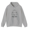 Heather Grey Hoodie Printed Keep Calm Kitty