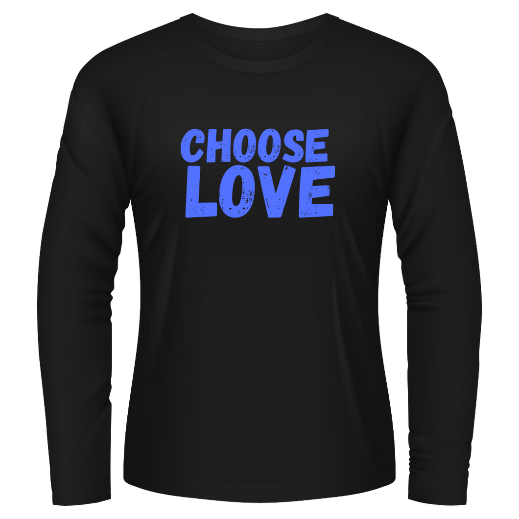 Black Tshirt Long Sleeves Choose Love