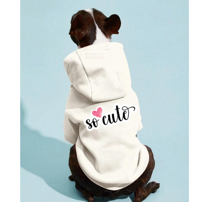 Pet Hoodie Beige Small Dogs So Cute