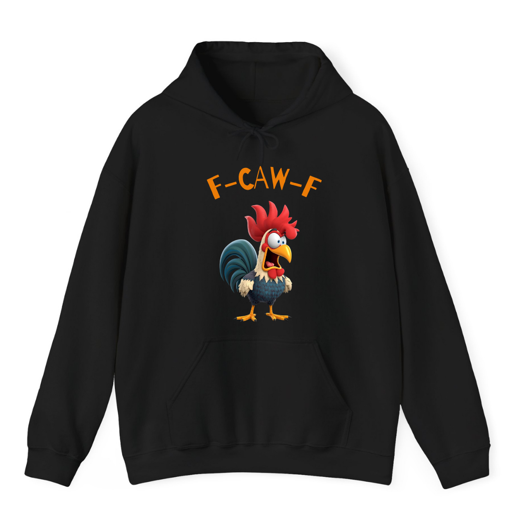 Felpe Con Cappuccio F-Caw-F Con Umorismo Di Pollo Divertente, Felpa Con