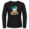 Black Tshirt Long Sleeves Printed Groovy Duck