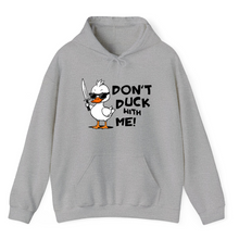 Load image into Gallery viewer, Heather Grey Hoodie Dont Duck With Me
