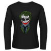 Black Tshirt Long Sleeves Printed Joker