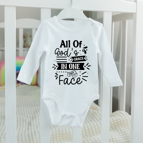 Baby Bodysuit Onesie Gods Grace Long Sleeves