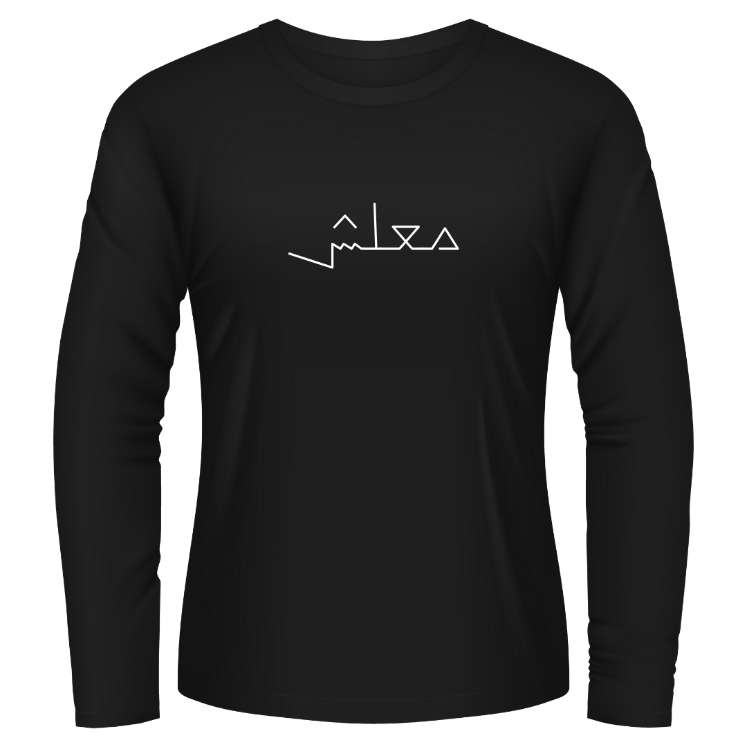 Black Tshirt Long Sleeves Ma3lesh Sorry Arabic