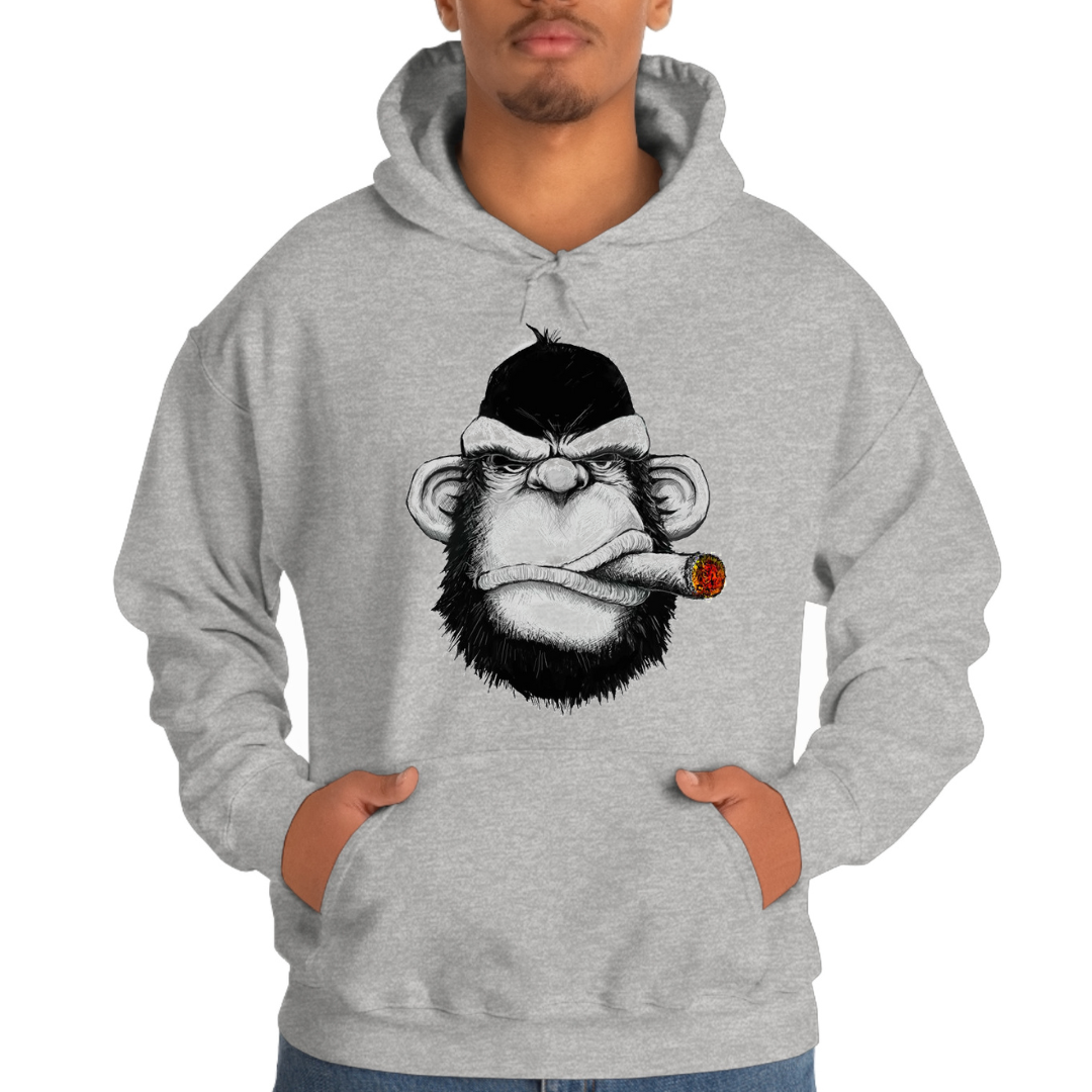 Heather Grey Hoodie Mafia Kong