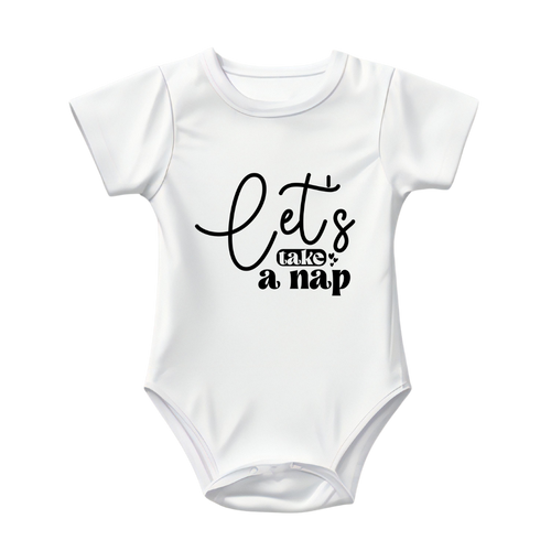 Baby Bodysuit Onesie Printed Lets Take A Nap