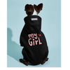 Pet Hoodie Black Small Dogs Printed My Girl