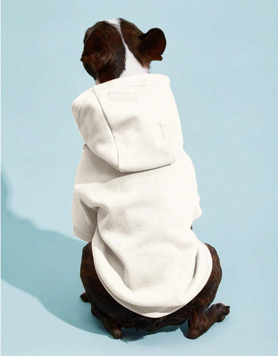 Pet Hoodie Plain Beige Small Dogs