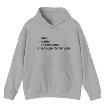 Load image into Gallery viewer, Heather Grey Hoodie Printed Single Married
