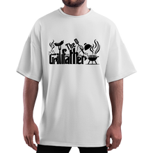 Load image into Gallery viewer, OVERSIZE White Half Sleeves Tshirt Printed The GrillFather
