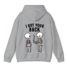 Load image into Gallery viewer, Heather Grey Hoodie Printed I Got Your Back

