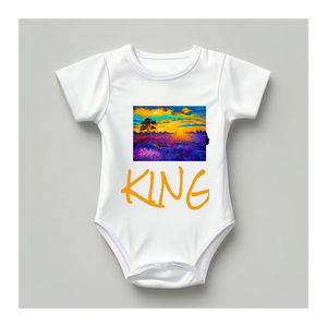 Custom Design Baby Bodysuit Onesie Half Sleeves