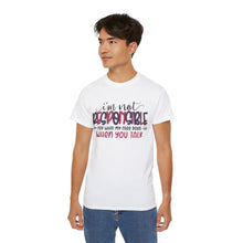 Load image into Gallery viewer, T Shirt Printed Not Responsible
