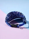 Pet Bandana Adjustable With Printed Blue Pattern