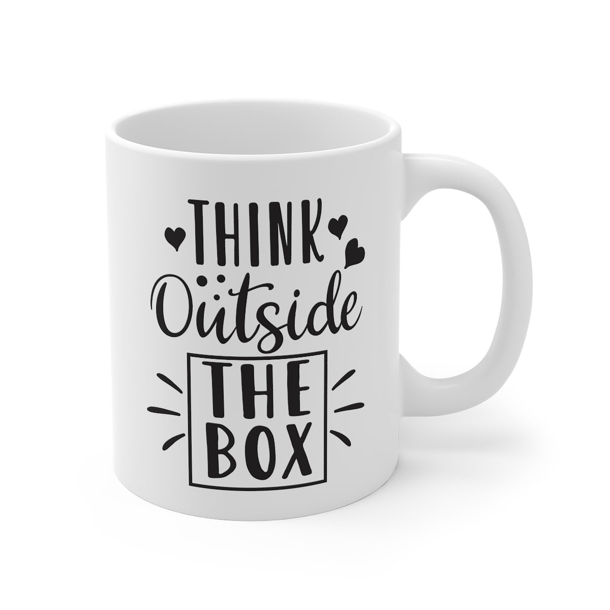 Think Outside The Box Printed Coffee Mug