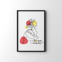 Load image into Gallery viewer, Floral Women Line Art Set of 2 Frames
