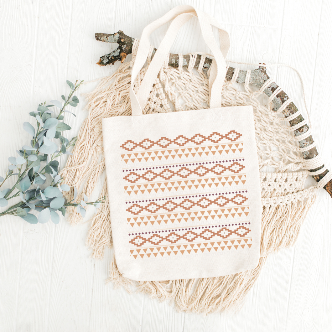 Geometric Pattern 3 Printed Tote Bag