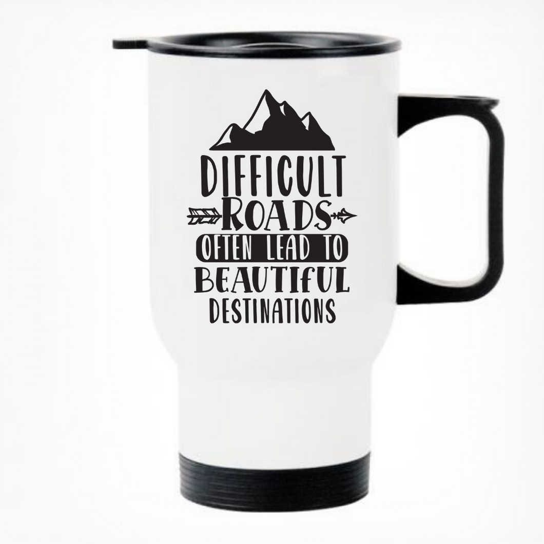 Difficult Roads Thermal Travel Mug