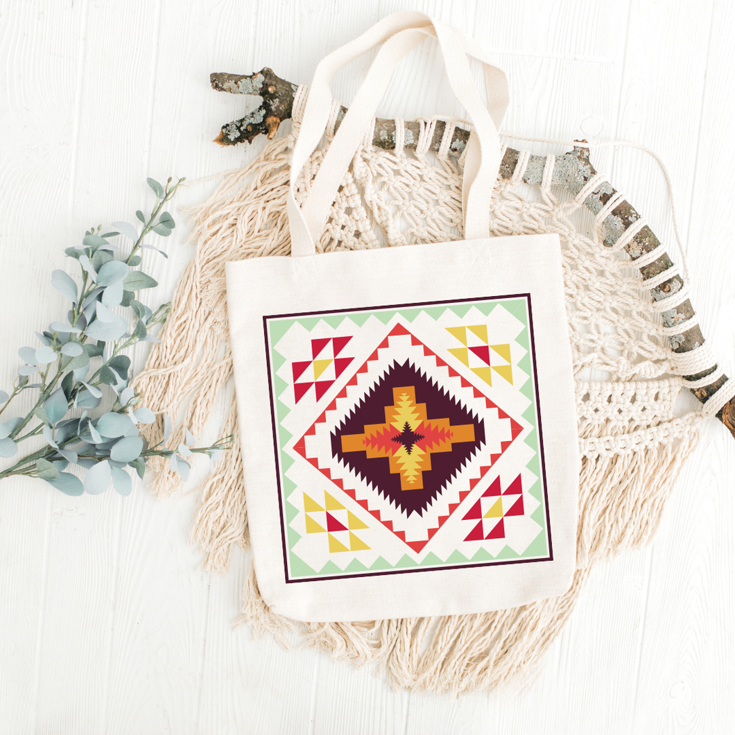 Geometric Pattern 5 Printed Tote Bag