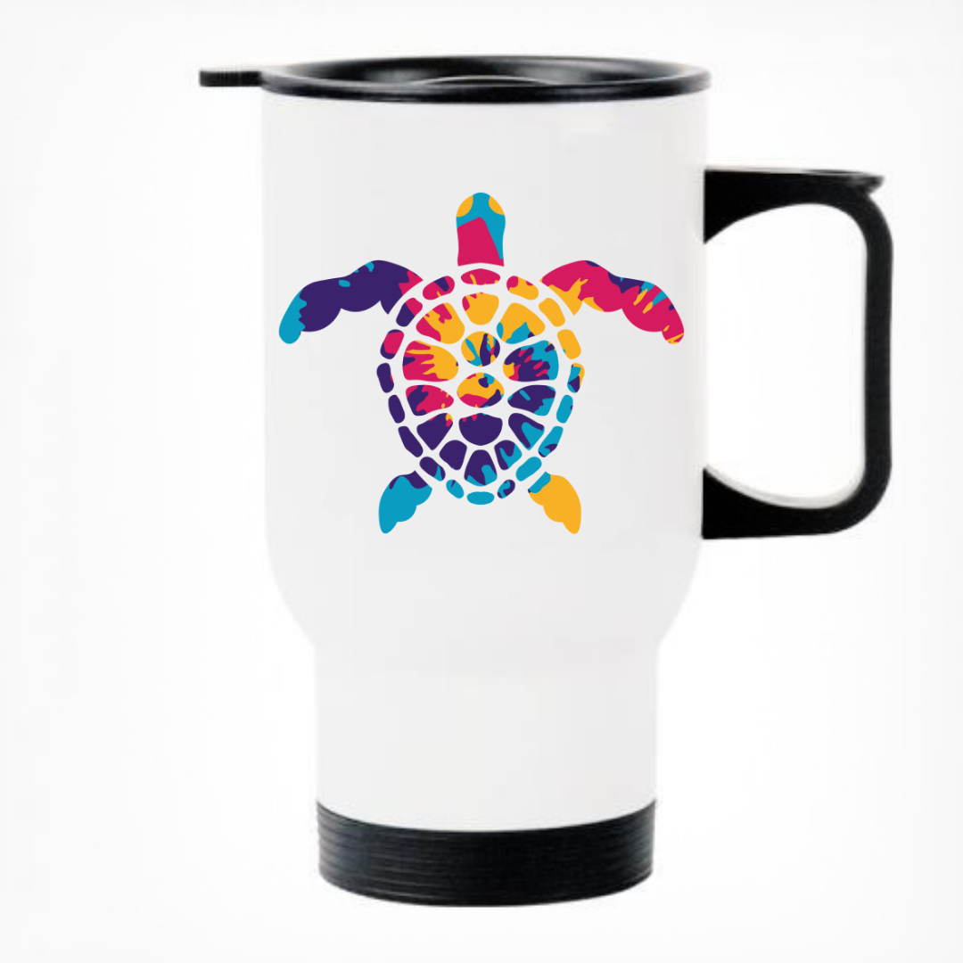 Colorful Tortoise Thermal Travel Mug