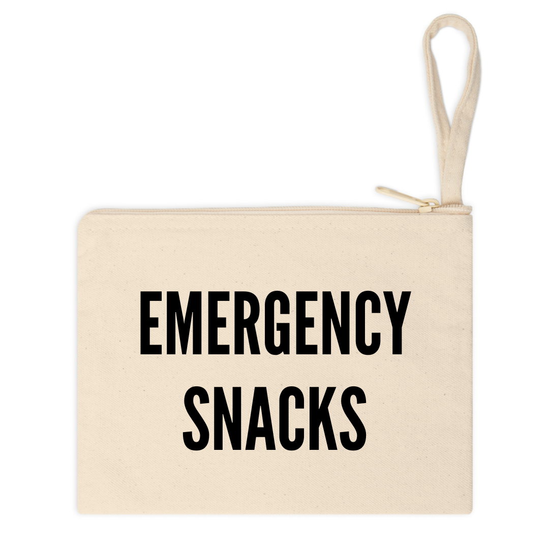 Emergency Snacks Printed Pouch