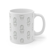 Load image into Gallery viewer, Cactus Line Art Pattern Printed Coffee Mug
