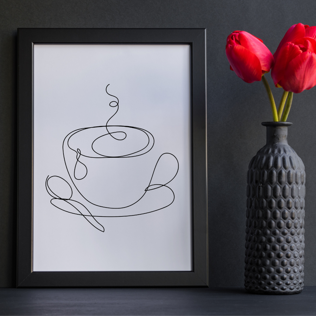 Minimal One Line Cup