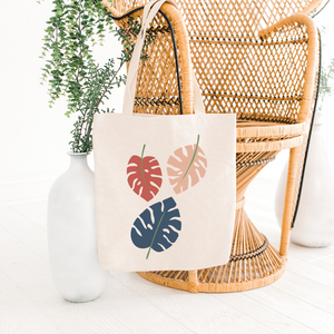 3 Leaves Printed Tote Bag