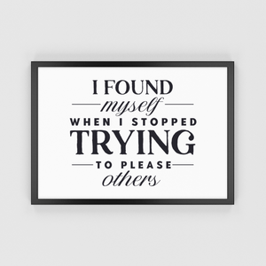 I Found Myself Inspirational Wall Art