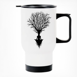 Yoga Tree Nature Printed Travel Mug