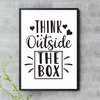 Think Outside The Box Printed Wall Art