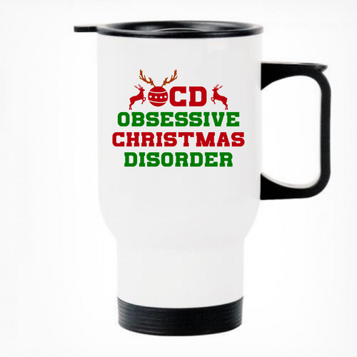 OCD Christmas Printed Thermal Mug
