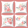 Floral Arrangement Set of 4 Cushions