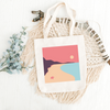 Sunset Beach Printed Tote Bag