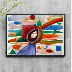 Abstract Watercolor Printed Wall Art