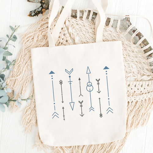 Minimal Tribal Arrows Tote Bag