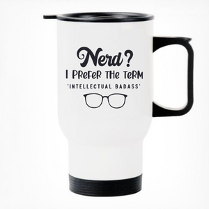 Nerd Printed Thermal Travel Mug