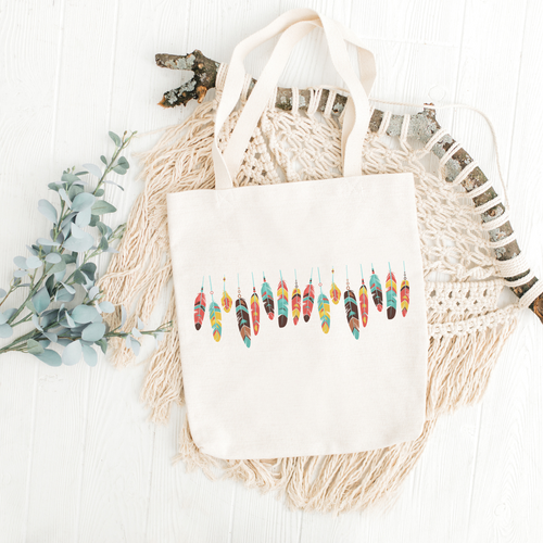 Aztec Feathers Tote Bag